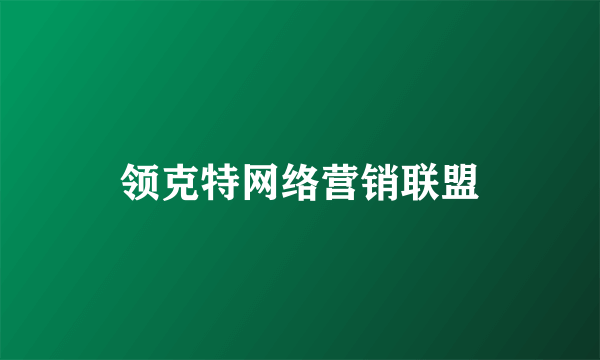 领克特网络营销联盟