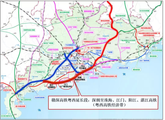 粤西沿海高铁经济带