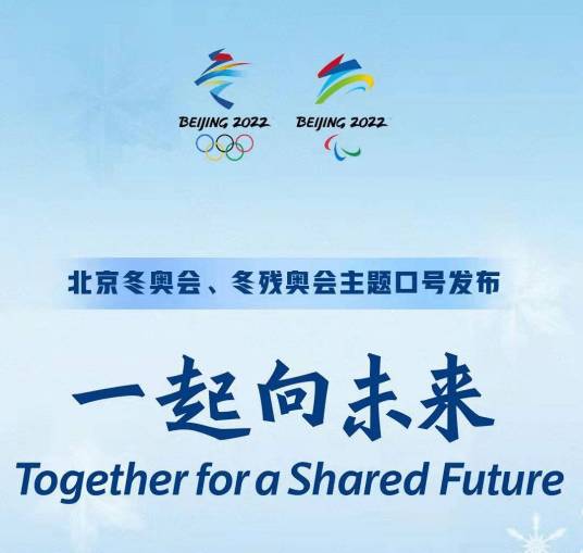 冬奥会主题口号