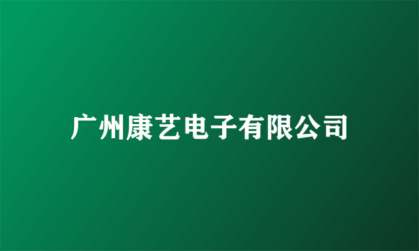 广州康艺电子有限公司
