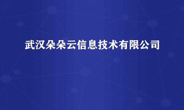 武汉朵朵云信息技术有限公司