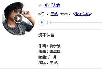 爱不认输（王威演唱歌曲）