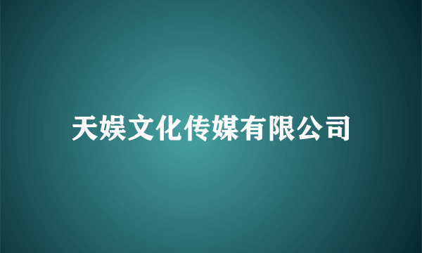 天娱文化传媒有限公司