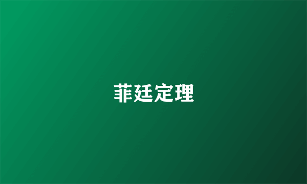 菲廷定理