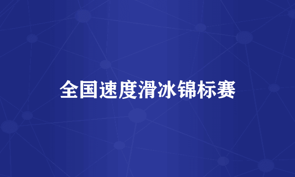 全国速度滑冰锦标赛