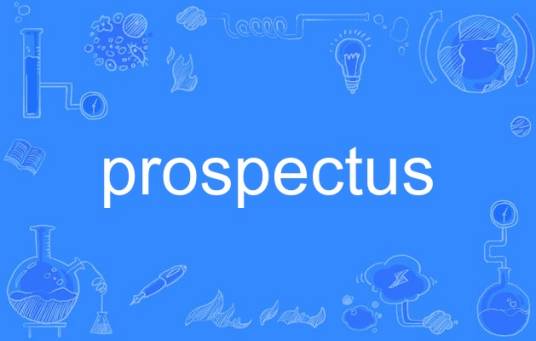 prospectus（英语单词）