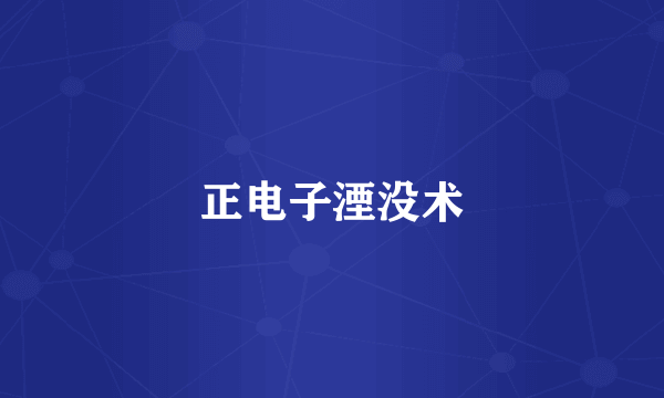 正电子湮没术