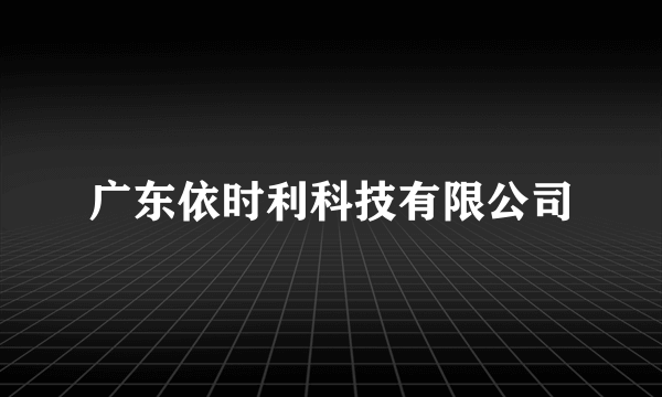 广东依时利科技有限公司