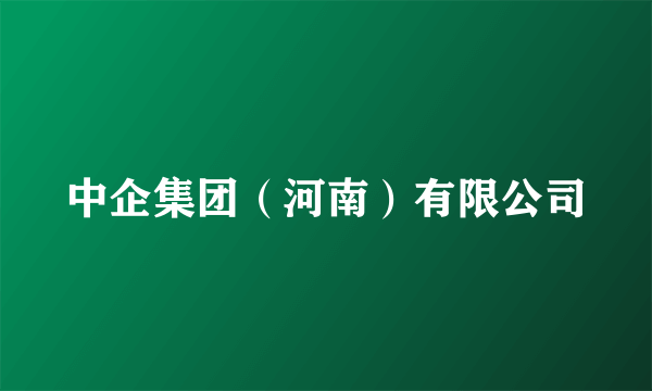 中企集团（河南）有限公司