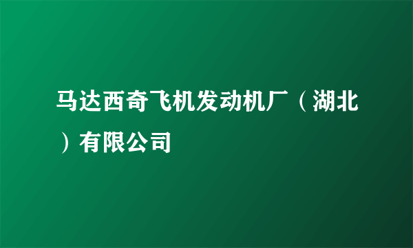 马达西奇飞机发动机厂（湖北）有限公司