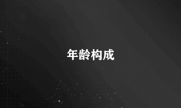 年龄构成