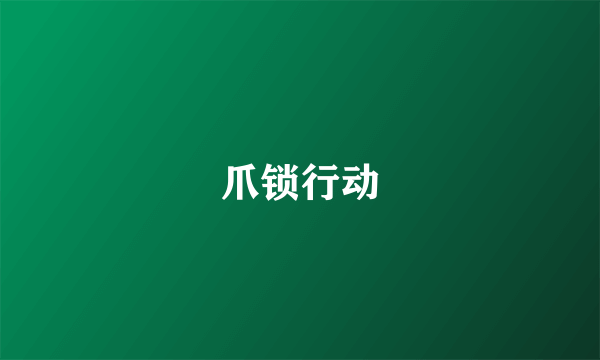 爪锁行动