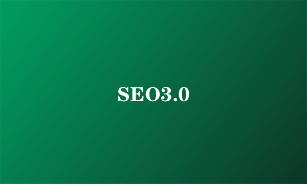 SEO3.0