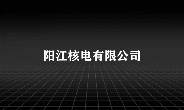 阳江核电有限公司