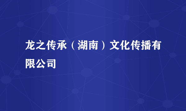 龙之传承（湖南）文化传播有限公司