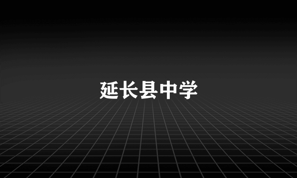 延长县中学