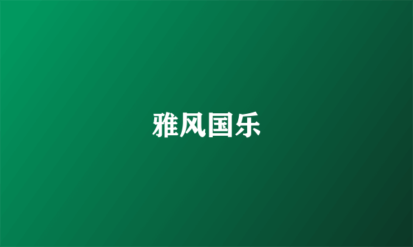 雅风国乐