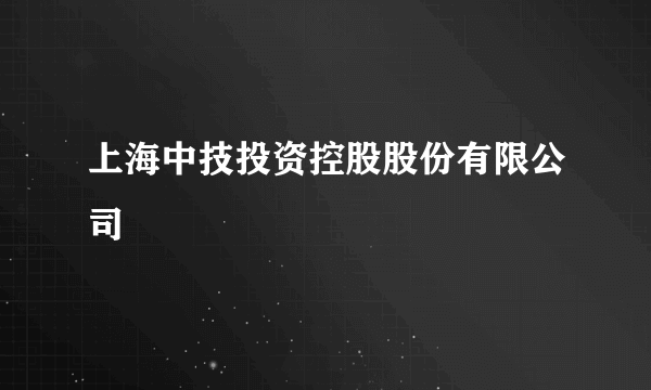 上海中技投资控股股份有限公司