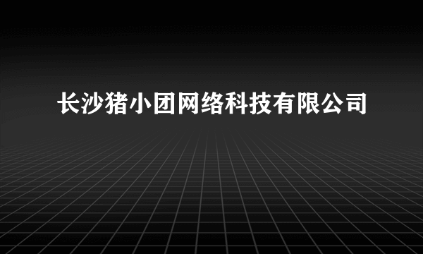 长沙猪小团网络科技有限公司