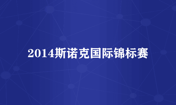 2014斯诺克国际锦标赛