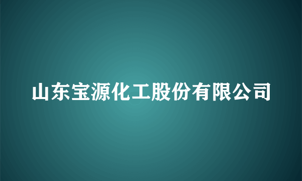 山东宝源化工股份有限公司