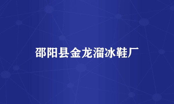 邵阳县金龙溜冰鞋厂