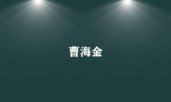 曹海金