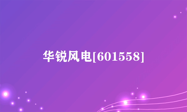 华锐风电[601558]