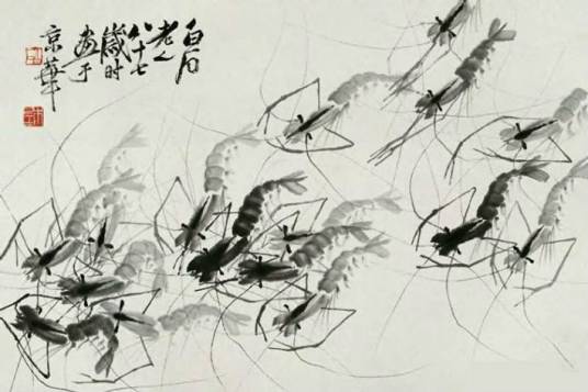 齐白石虾图