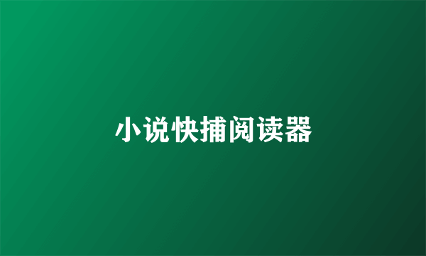 小说快捕阅读器