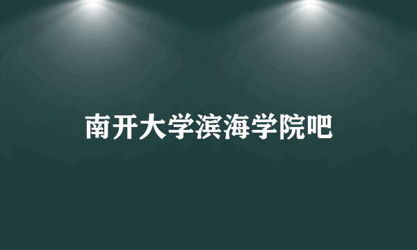 南开大学滨海学院吧