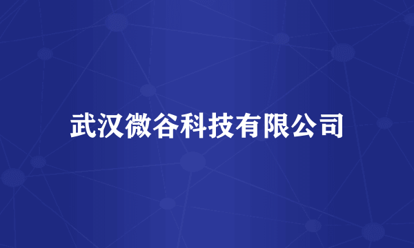 武汉微谷科技有限公司