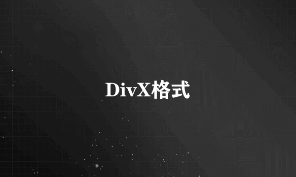 DivX格式