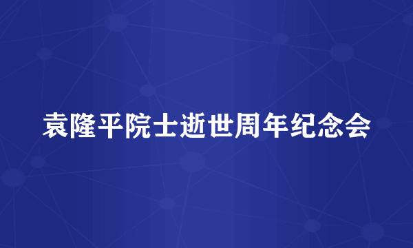 袁隆平院士逝世周年纪念会