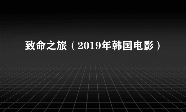 致命之旅（2019年韩国电影）