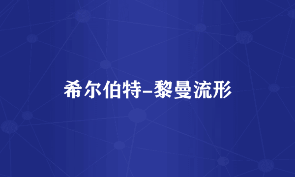 希尔伯特-黎曼流形