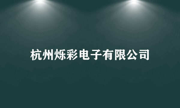杭州烁彩电子有限公司