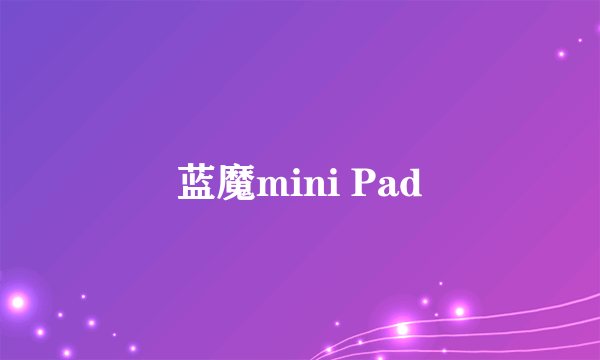 蓝魔mini Pad