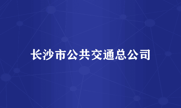 长沙市公共交通总公司