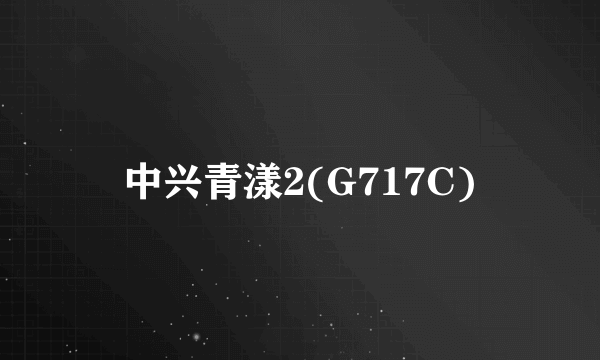 中兴青漾2(G717C)