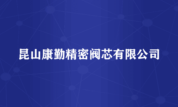 昆山康勤精密阀芯有限公司