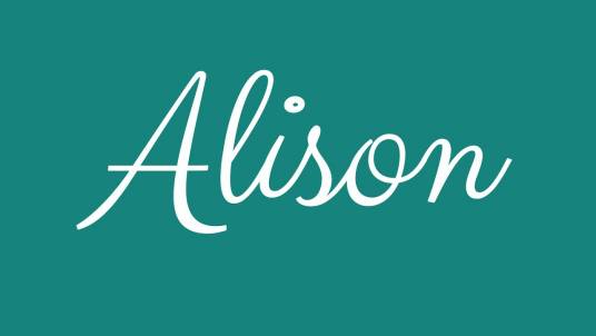 Alison（英美常见人名）