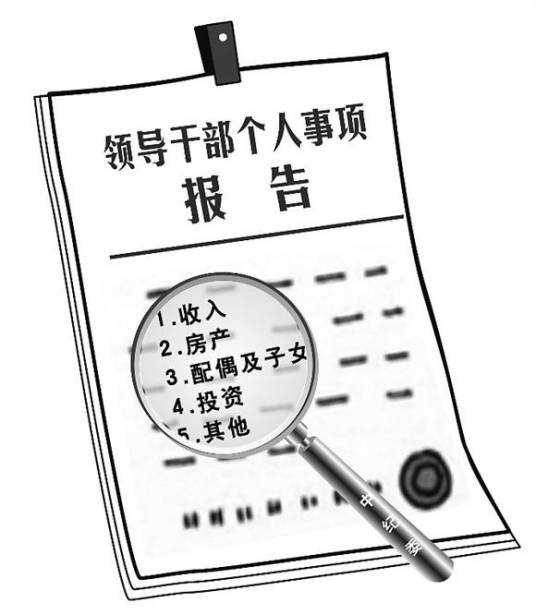 领导干部报告个人有关事项制度