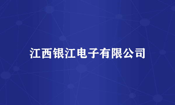 江西银江电子有限公司