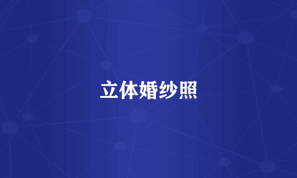 立体婚纱照