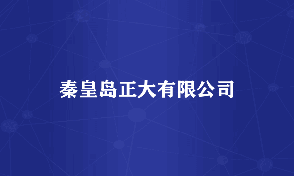 秦皇岛正大有限公司