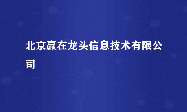 北京赢在龙头信息技术有限公司