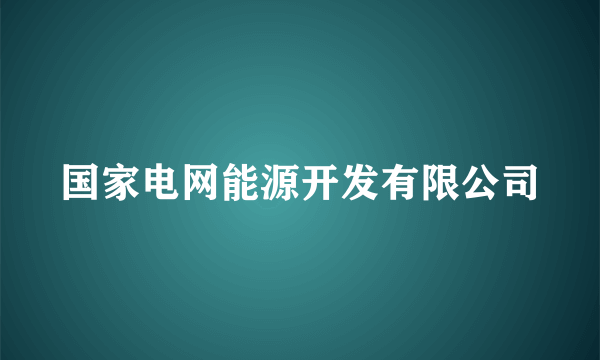 国家电网能源开发有限公司