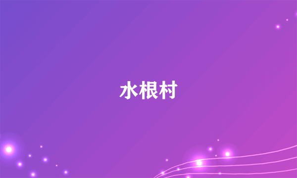 水根村
