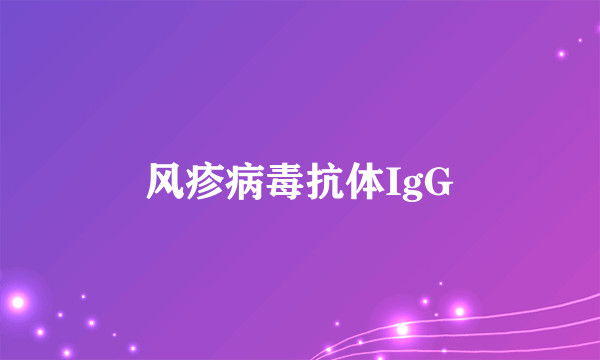 风疹病毒抗体IgG